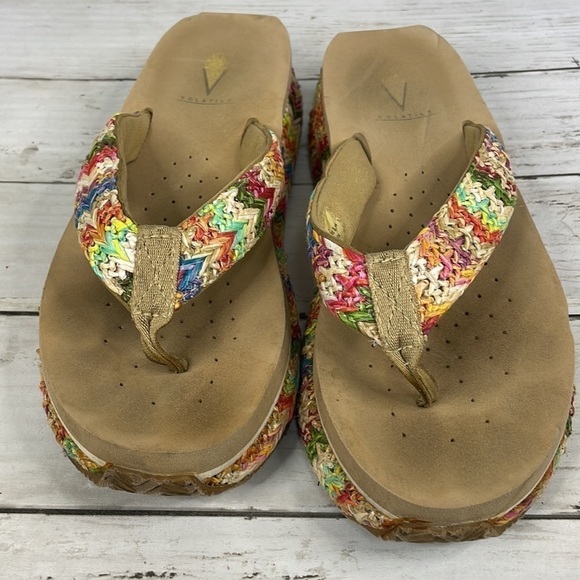 Very Volatile Womens Rainboom Wedge Sandals - Picture 11 of 11